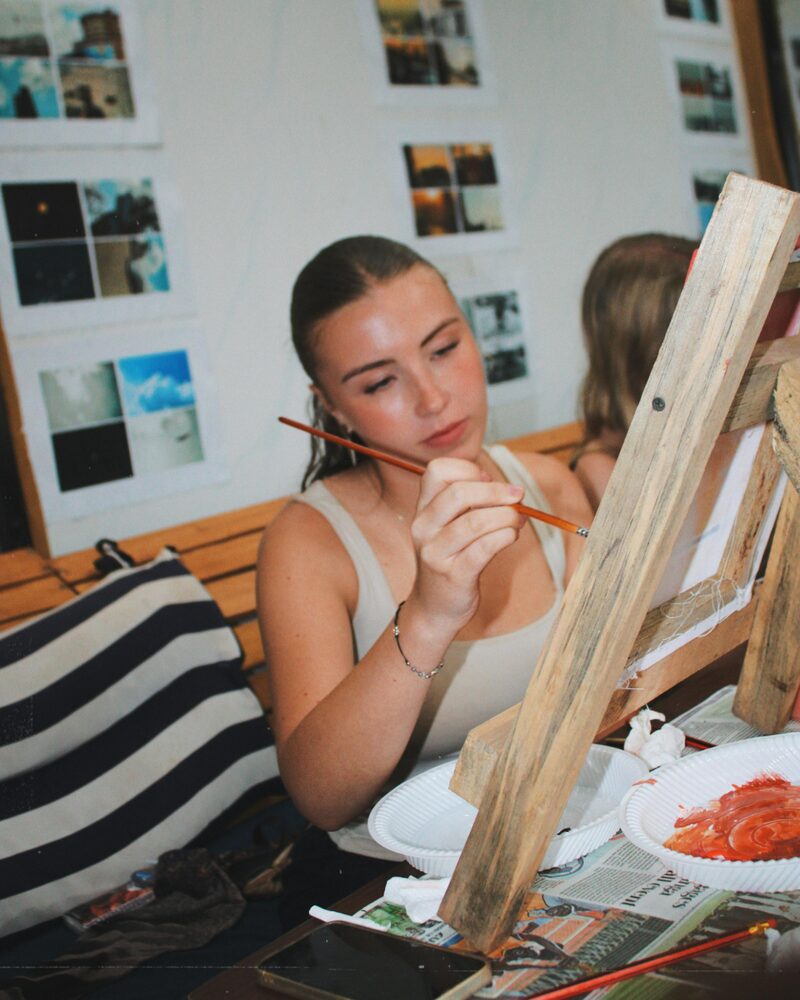 Kreativ-Workshop beim Malen